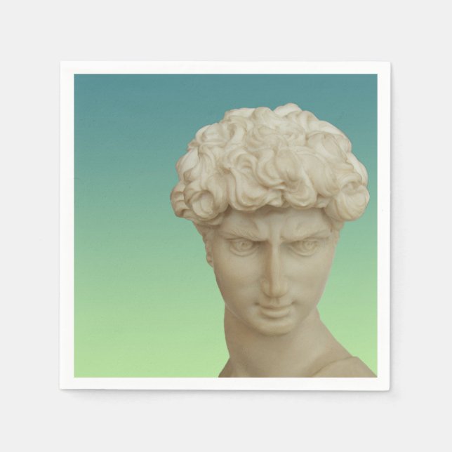 Serviette En Papier David de Michel-Ange (Devant)