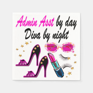 SERVIETTE EN PAPIER DAZZLING ADMIN ASST DIVA