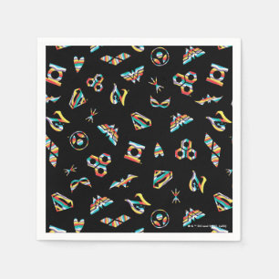 Serviette En Papier DC Super Hero Girls Rainbow Icon Motif