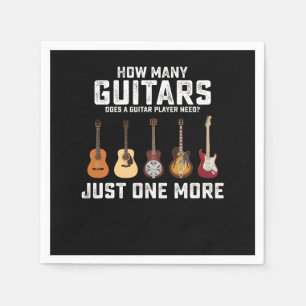 Serviette En Papier De combien de guitares un guitariste a-t-il besoin