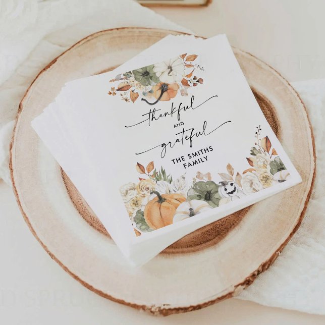 Serviette en papier de dinde de Thanksgiving citro (Créateur téléchargé)