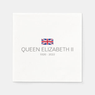 Serviette en papier de la reine Elizabeth II