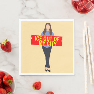 Serviette en papier de ma ville sans glace