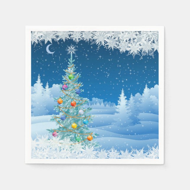 Serviette En Papier De magnifiques serviettes de Noël (Devant)