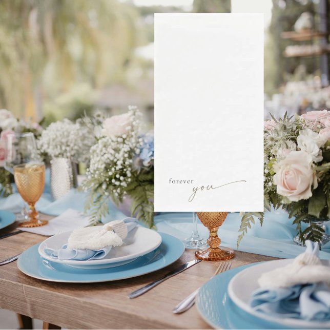 Serviette en papier de mariage Texte générique Or  (Créateur téléchargé)