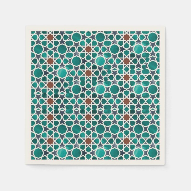 Serviette en papier de style marocain (Devant)
