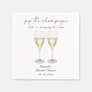 Serviette En Papier Déboucher le Champagne Enterrement de vie de jeune