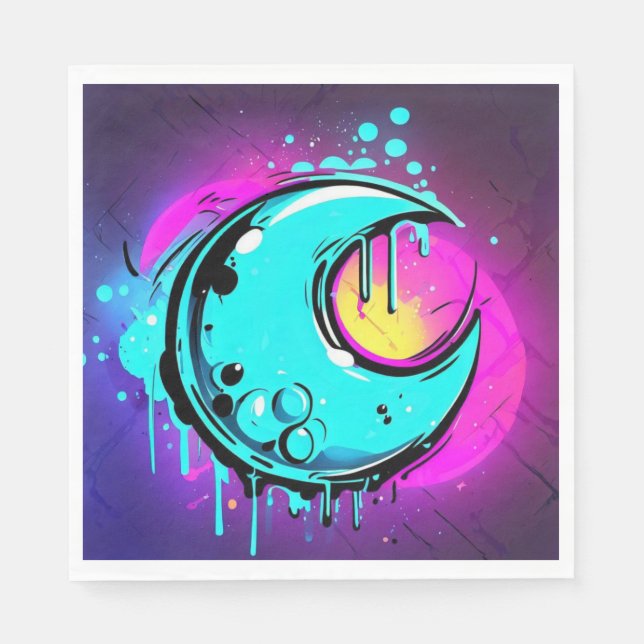 Serviette En Papier Déchets lunaires (Devant)