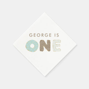 Serviette En Papier Décor de fête d'anniversaire de partie de beigne