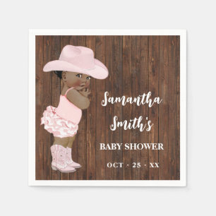 Serviette En Papier Décor de la petite fille AA Western Baby shower Pa