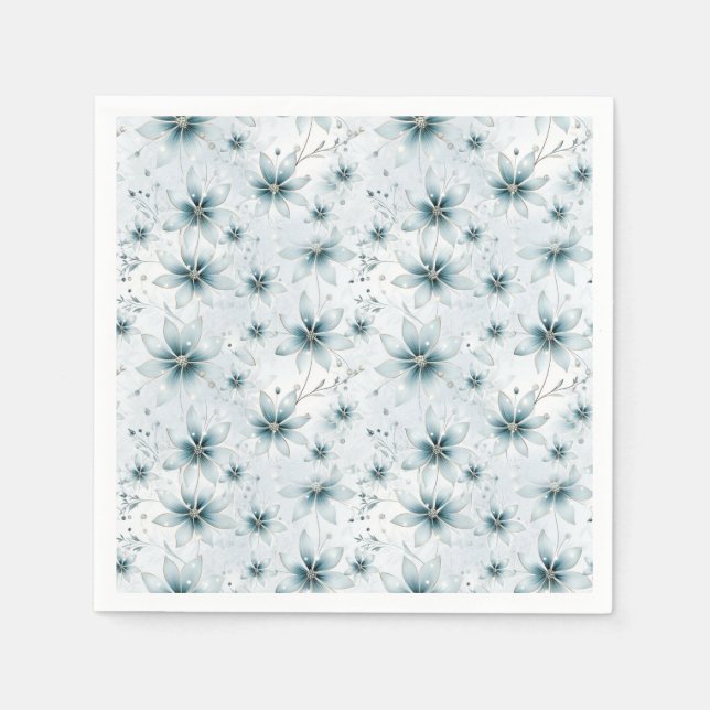 Serviette En Papier Décor de l'événement hivernal (Devant)