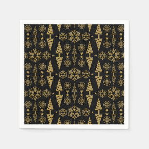 Serviette En Papier Décor de Noël Art Nouveau