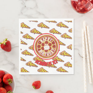 Serviette En Papier Décoration d'anniversaire pour fête de pizza Thè