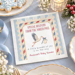 Serviette En Papier Décoration de fête prénatale pour bébé Livraison S
