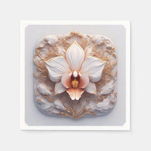 Serviette En Papier Décoration de table d'orchidées botaniques pour ma