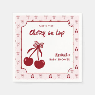 Serviette En Papier Décoration minimale Coquette pour Baby Shower Cher