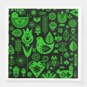 Serviette En Papier Décorations de Noël scandinaves nordiques