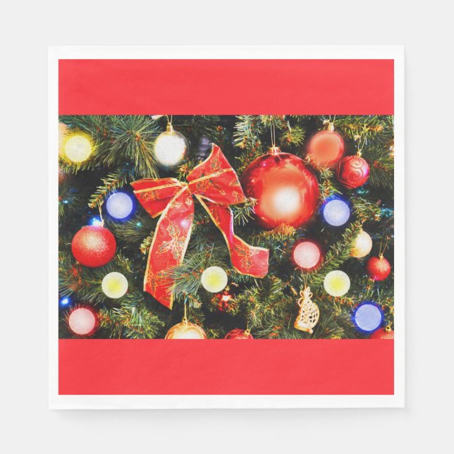 Serviette En Papier décorations de sapin de Noël (Devant)
