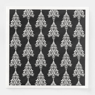 Serviette En Papier Décorations scandinaves nordiques d'arbres de Noël