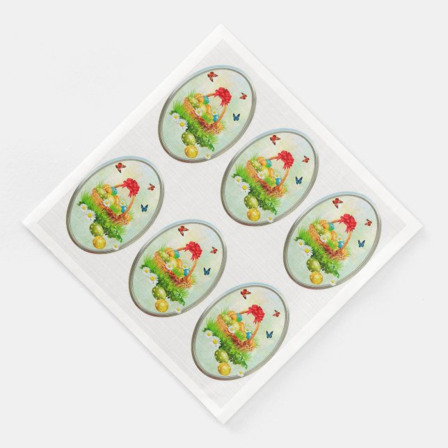 Serviette En Papier Découpage (Coin)