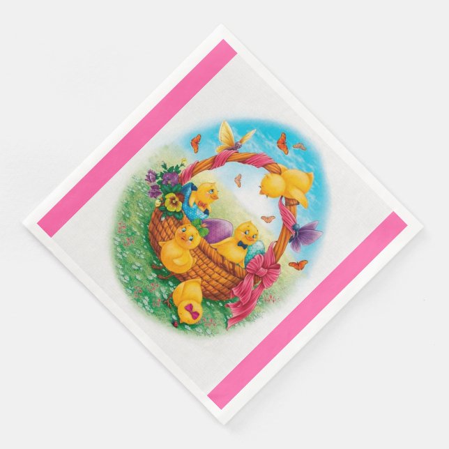 Serviette En Papier Découpage (Coin)