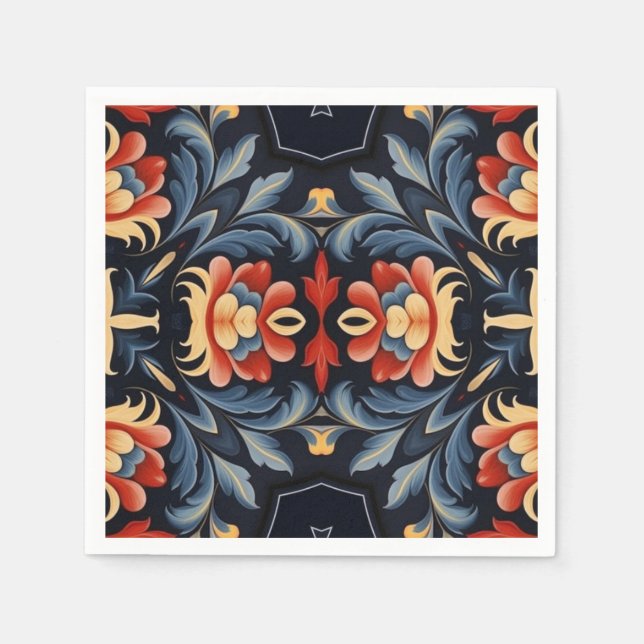 Serviette En Papier Découpage 28 (Devant)