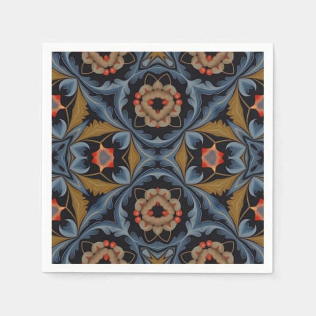 Serviette En Papier Découpage 30 (Devant)