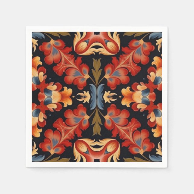 Serviette En Papier Découpage 33 (Devant)