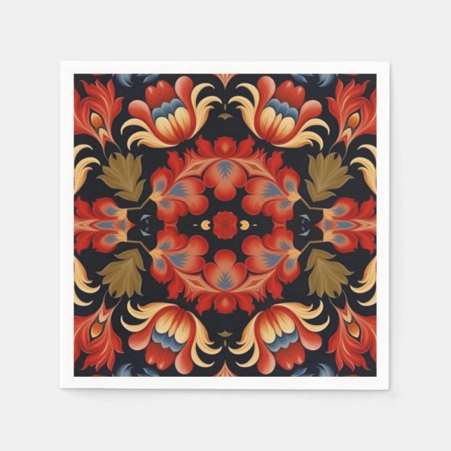 Serviette En Papier Découpage 46 (Devant)