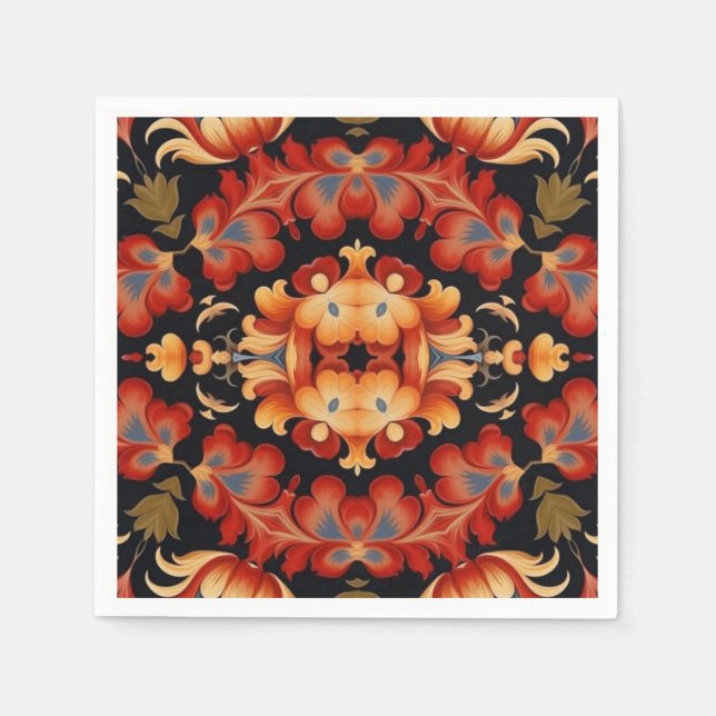 Serviette En Papier Découpage 48 (Devant)