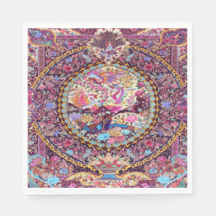 Serviette En Papier Découpage couleur bleu pourpre bleu perse de rose