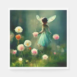 Serviette En Papier découpage du jardin de fées