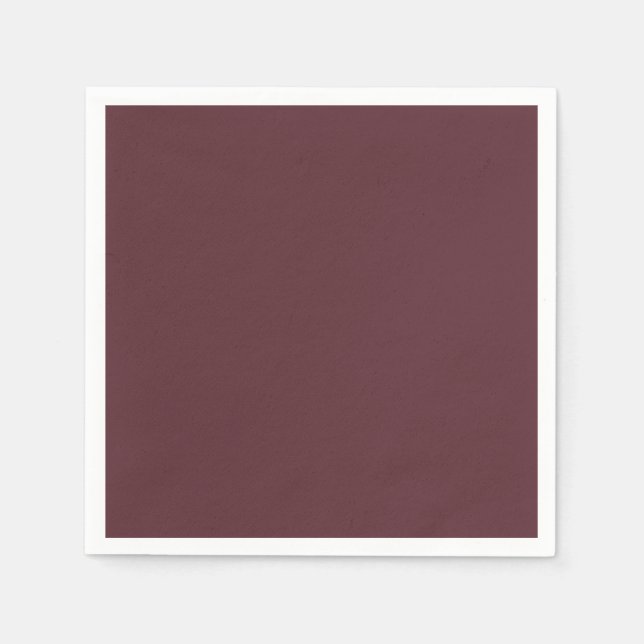 Serviette En Papier Deep Maroon Solid Color (Devant)