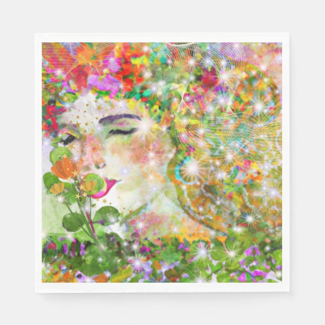 Serviette En Papier Déesse enchantée (Devant)