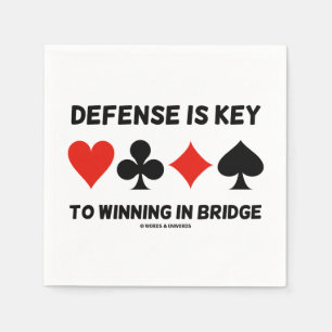 Serviette En Papier Defense Is Key To Winning in Bridge Card Suits