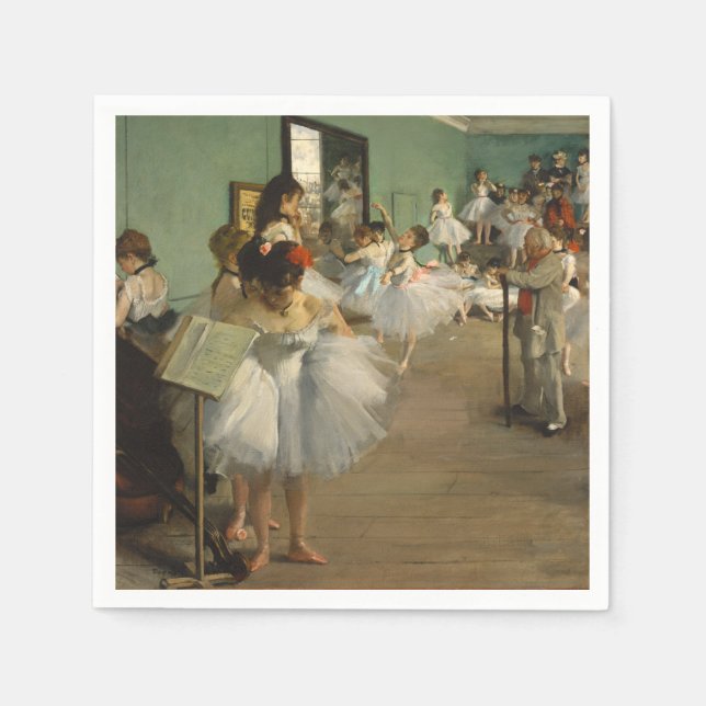 Serviette En Papier Degas Dance Class Ballet Dancers Ballerina Art (Devant)