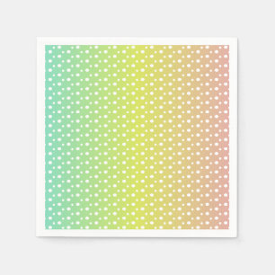 Serviette En Papier dégradé coloré de bulle arc-en-ciel