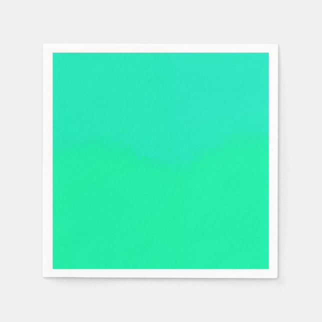 Serviette En Papier Dégradé de vert de printemps  (Devant)