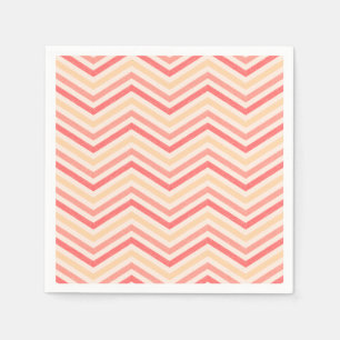 Serviette En Papier Dégradé du coucher de soleil ZigZagZest