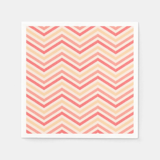 Serviette En Papier Dégradé du coucher de soleil ZigZagZest (Devant)