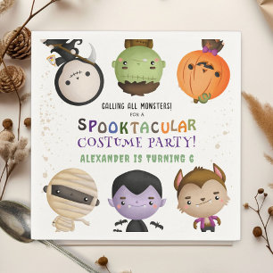 Serviette En Papier Déguisement de monstres mignons pour enfants Hallo