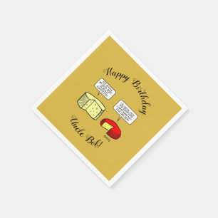 Serviette En Papier Dégustation de fromages Gouda et Jack