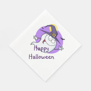 Serviette En Papier Déjeuner blanc standard Napkin/Halloween