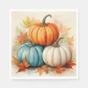 Serviette En Papier Déjeuner Citrouille d'automne Napkin