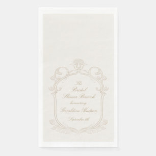 Serviette En Papier Déjeuner de Fête de Fiançailles Rococo de Famille