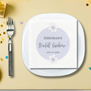 Serviette En Papier Déjeuner romantique Lilac Floral