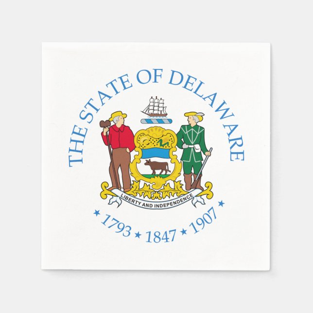 Serviette En Papier Delaware (Devant)