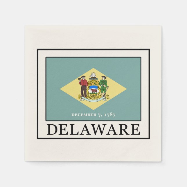 Serviette En Papier Delaware (Devant)
