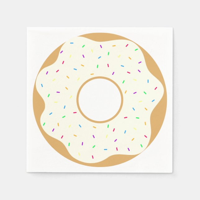 Serviette En Papier Délicat Donut (Devant)