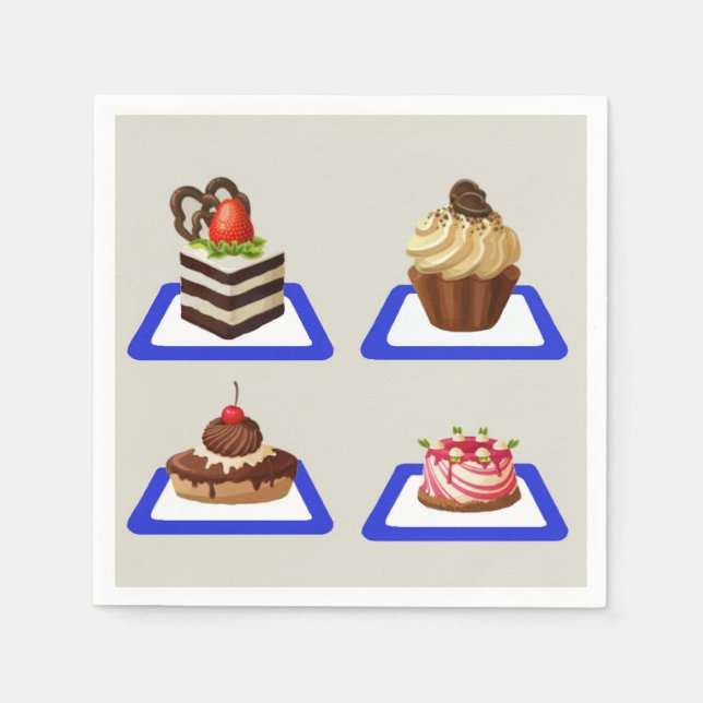 Serviette En Papier Délicieux (Devant)